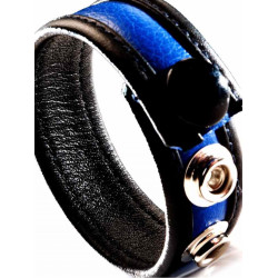 Generique Cockring Cuir Bleu
